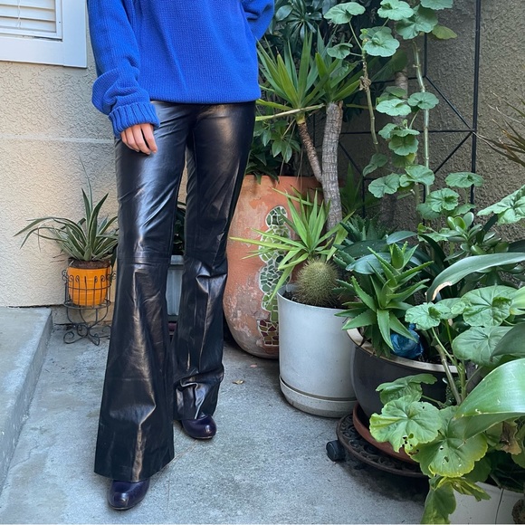 Gucci black Gucci leather pants with cute small pockets in front - Picture 6 of 16